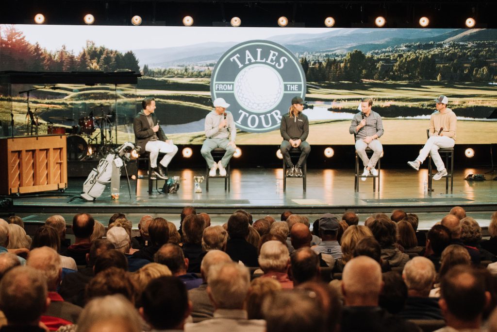 Tales From The Tour event. Brendon Todd, Aaron Baddeley, Zach Johnson, and Chesson Hadley sharing their faith.